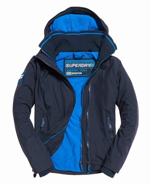 Superdry Hooded Arctic Pop Cipzár SD-Windcheater Férfi Kabát Sötétkék/Kék | RUSZO8945